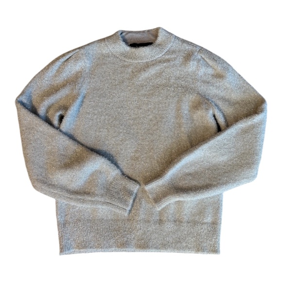 WHBM Metallic Tinsel Trim Sweater NWT - Picture 5 of 10